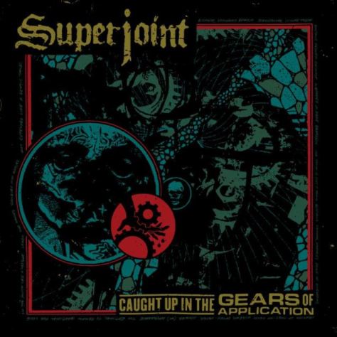 The album cover for the upcoming album from Superjoint "Caught in The Gear of Application" out on Nov. 11